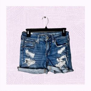 American Eagle Outfitters Distressed Denim Shorts